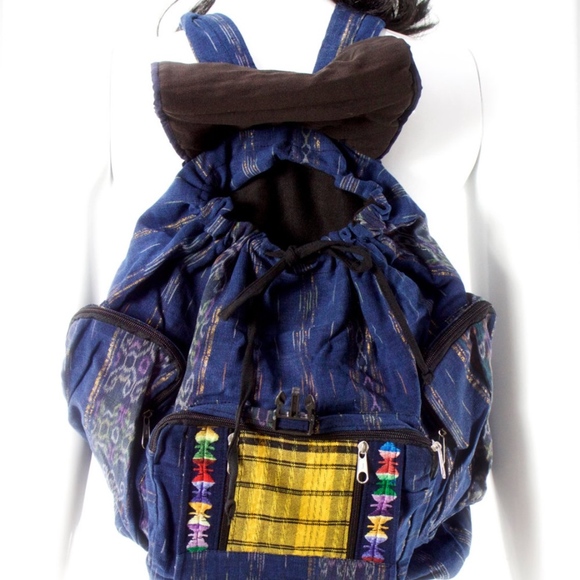 1980\'s Guatemala Huipil Woven Backpack